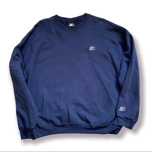 STARTER Navy Crewneck XL
